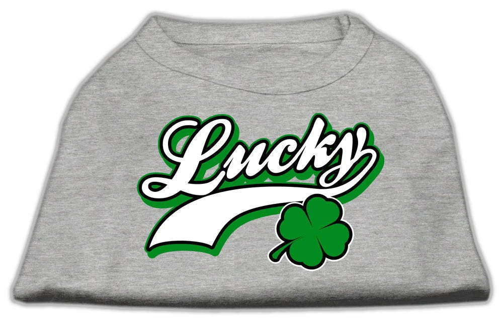Pet Shirt "Lucky Swoosh White" - Image 3