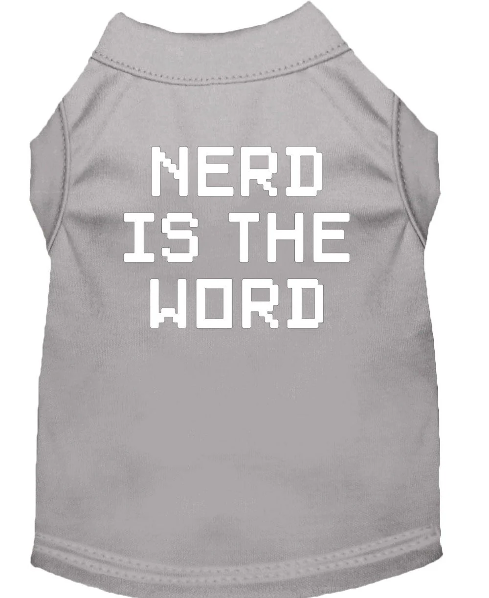 Pet Shirt "Nerd Is The Word" - Image 3
