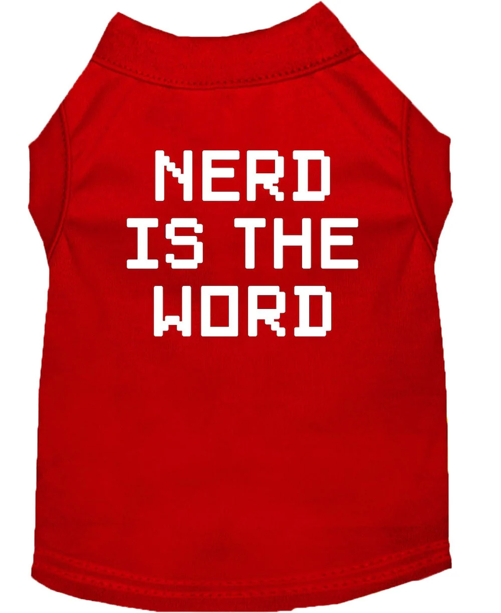 Pet Shirt "Nerd Is The Word" - Image 6