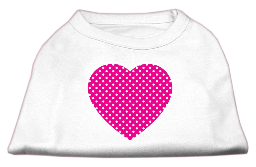 Pet Shirt "Pink Swiss Dot Heart" - Image 3