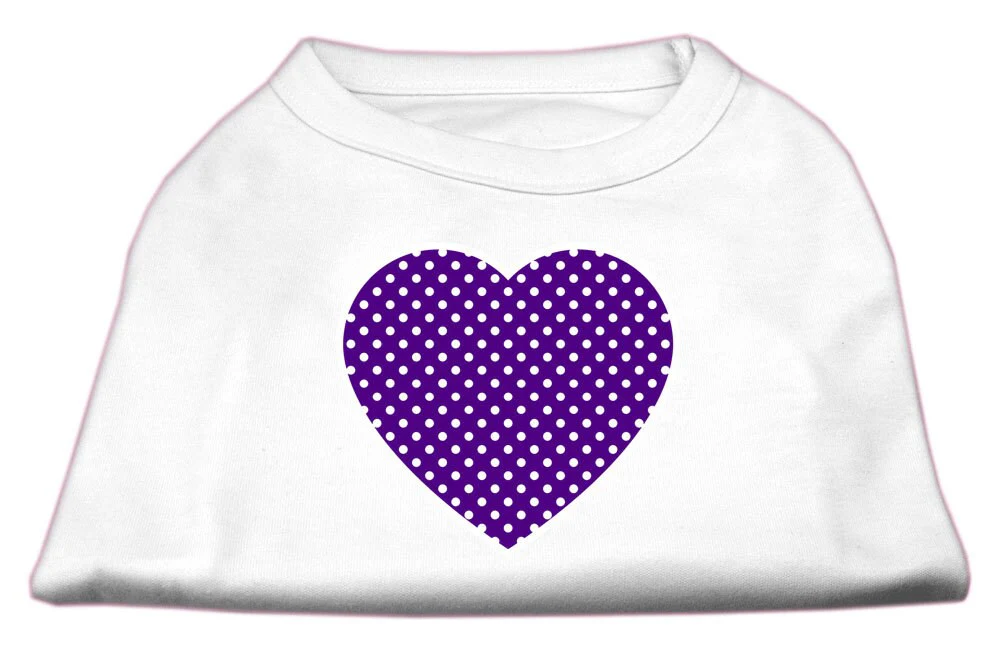 Pet Shirt "Swiss Dots Purple Heart" - Image 3
