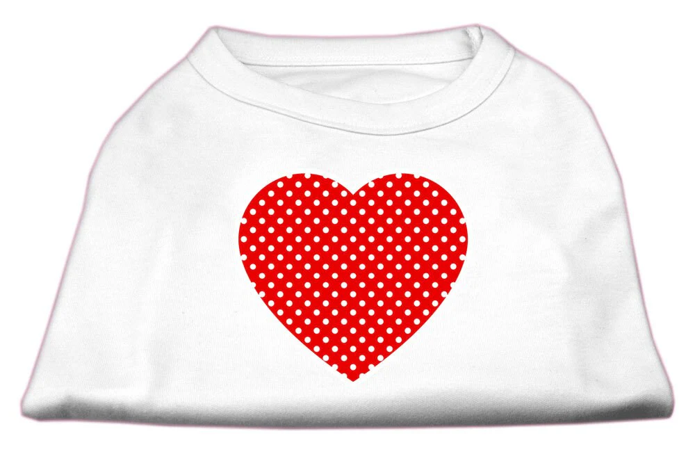 Pet Shirt "Swiss Dots Red Heart" - Image 2