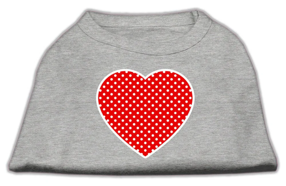 Pet Shirt "Swiss Dots Red Heart" - Image 3