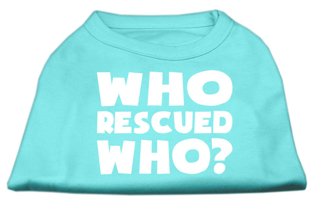 Pet Shirt "Who Rescued Who?" - Image 11