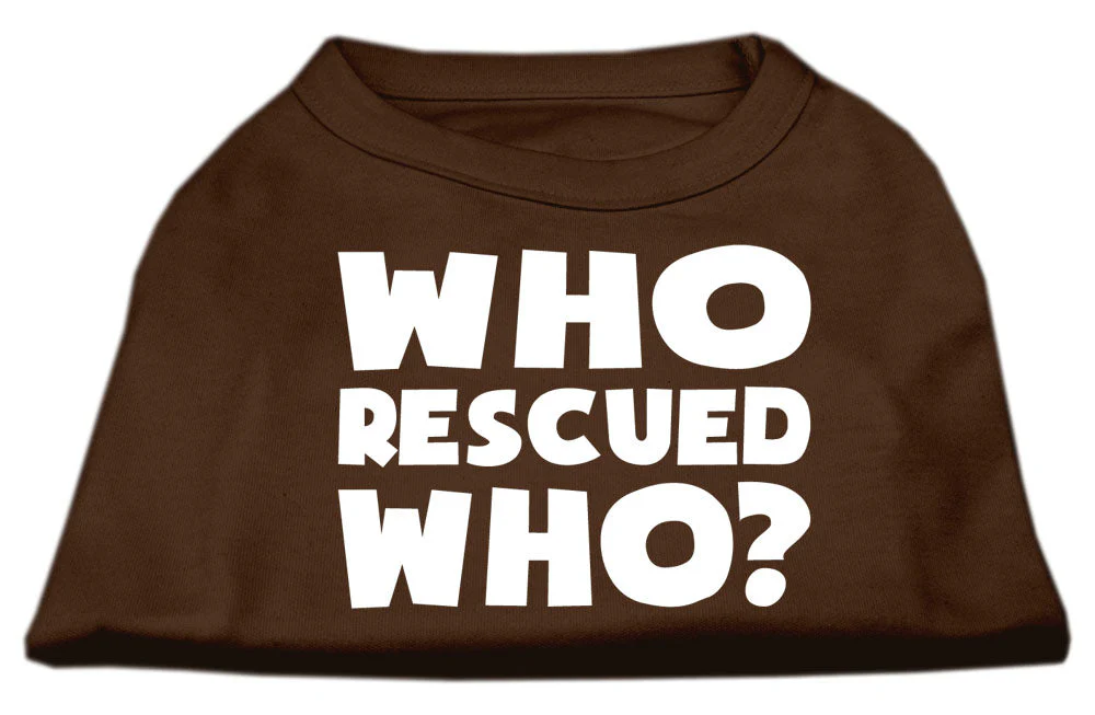Pet Shirt "Who Rescued Who?" - Image 15