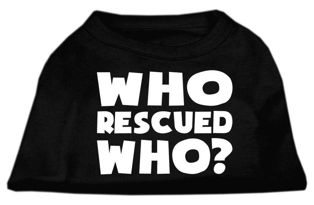 Pet Shirt "Who Rescued Who?" - Image 3