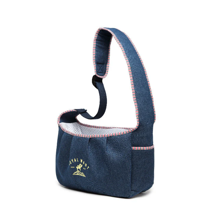 Pet Shoulder Carrier Denim Breathable Adjustable Strap - Image 2