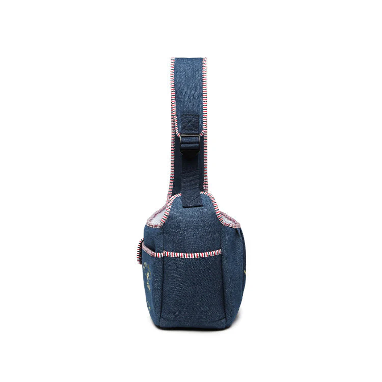 Pet Shoulder Carrier Denim Breathable Adjustable Strap - Image 3