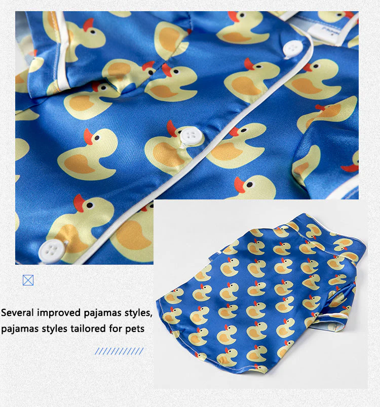Pet Silk Duck Pajamas - Image 14