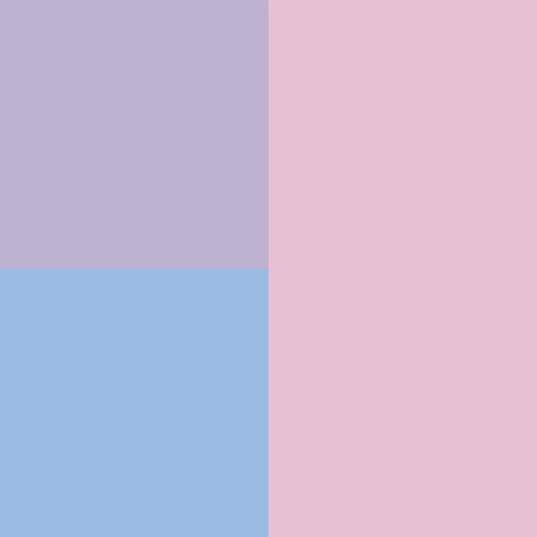 Petal / Lilac / Sky Colorblock | Snap Romper - Image 3