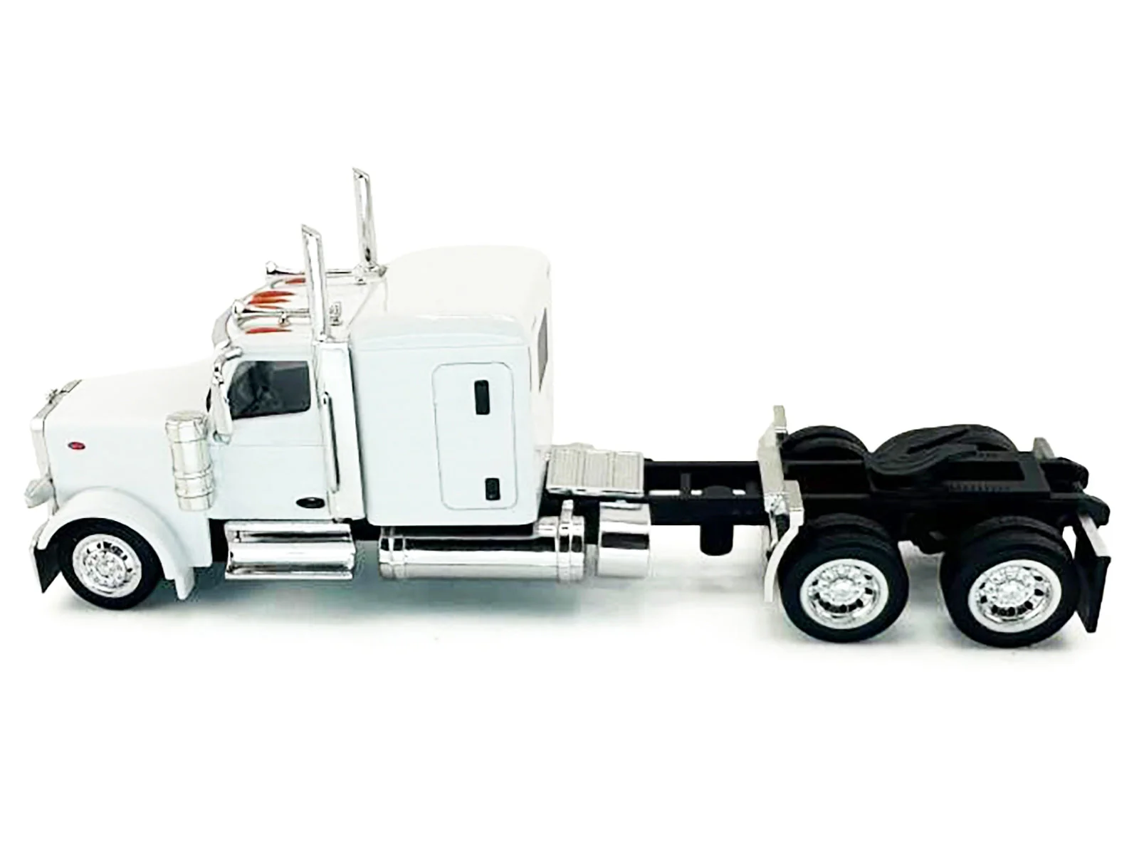 Peterbilt 589 Truck with 72 Inch Sleeper White 1/87 (HO) Plastic Model Car by HO Logistics - Image 2