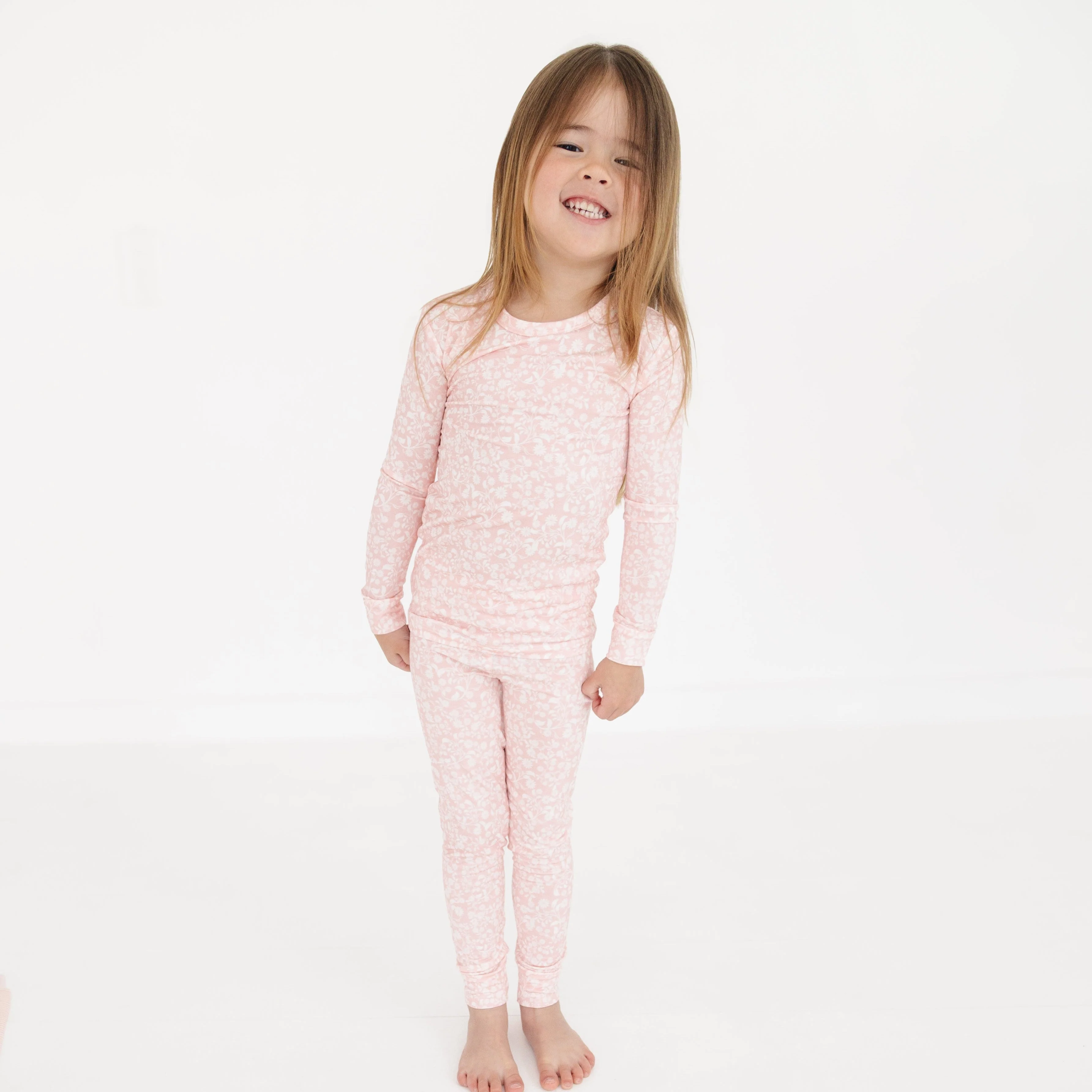 Petite Fleur Bamboo Toddler Pajama Set - Image 3