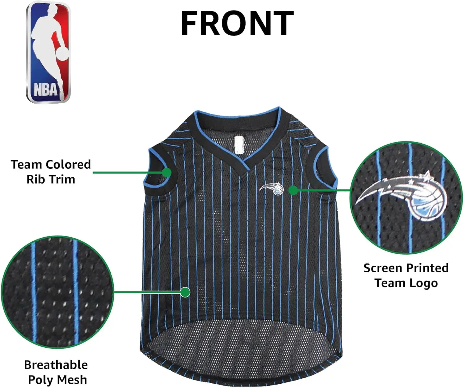 Pets First NBA Dog Jersey Tank Top Basketball Pet Shirt – All Teams & Sizes - Image 6