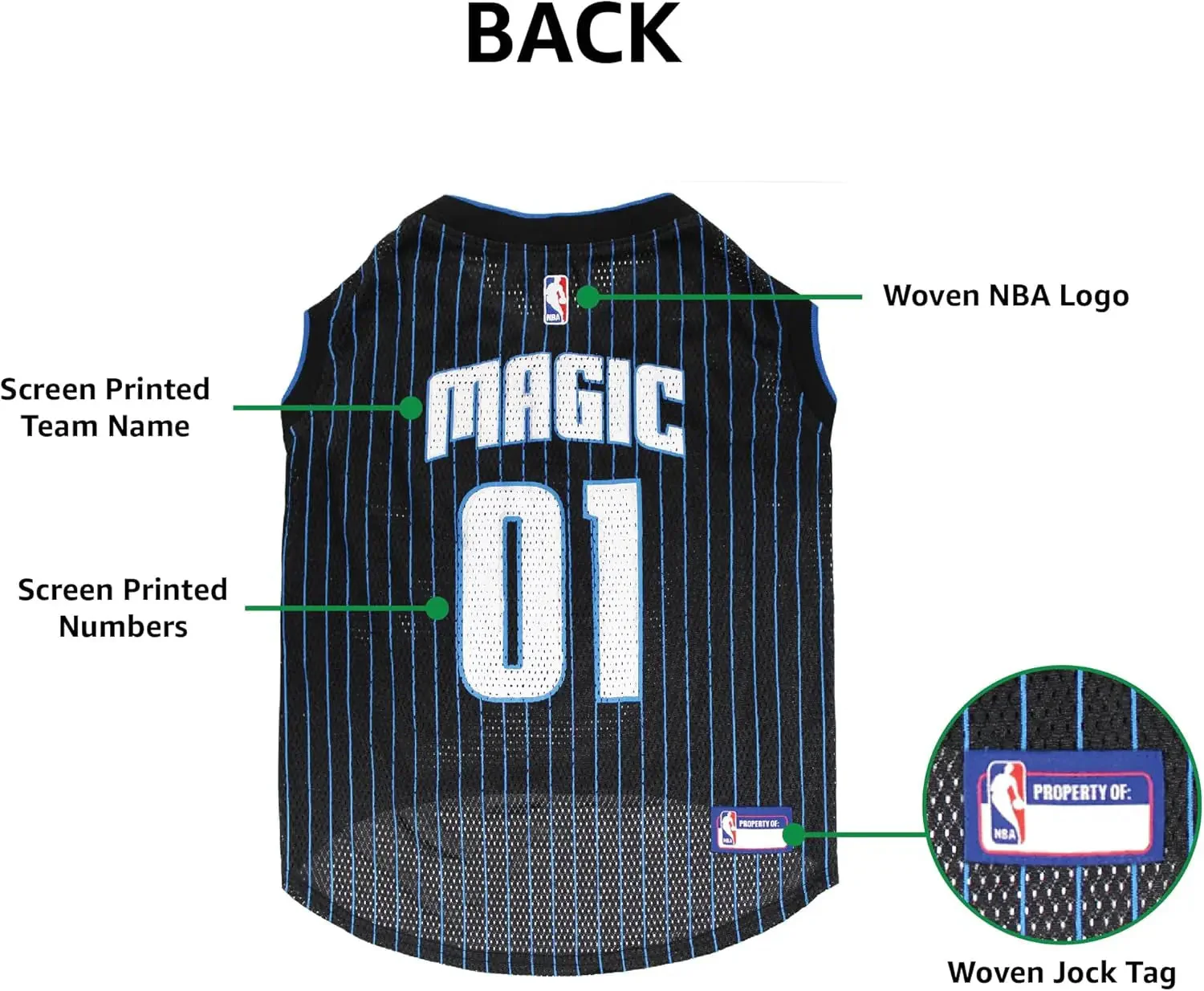 Pets First NBA Dog Jersey Tank Top Basketball Pet Shirt – All Teams & Sizes - Image 7