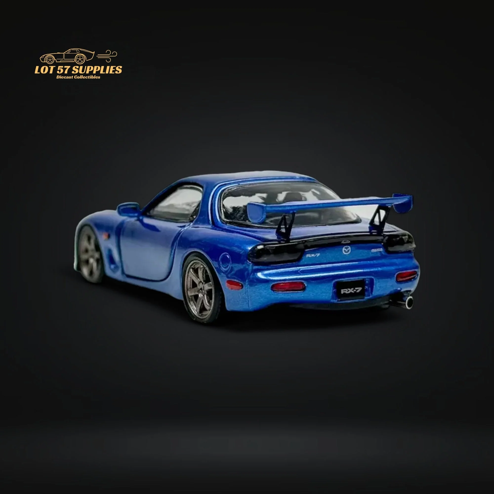PGM Mazda RX-7 FD3S Metallic Blue 1:64 - Image 3