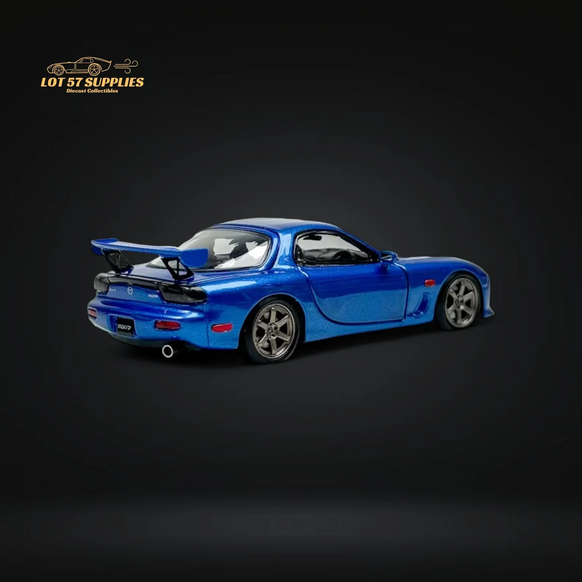 PGM Mazda RX-7 FD3S Metallic Blue 1:64 - Image 4