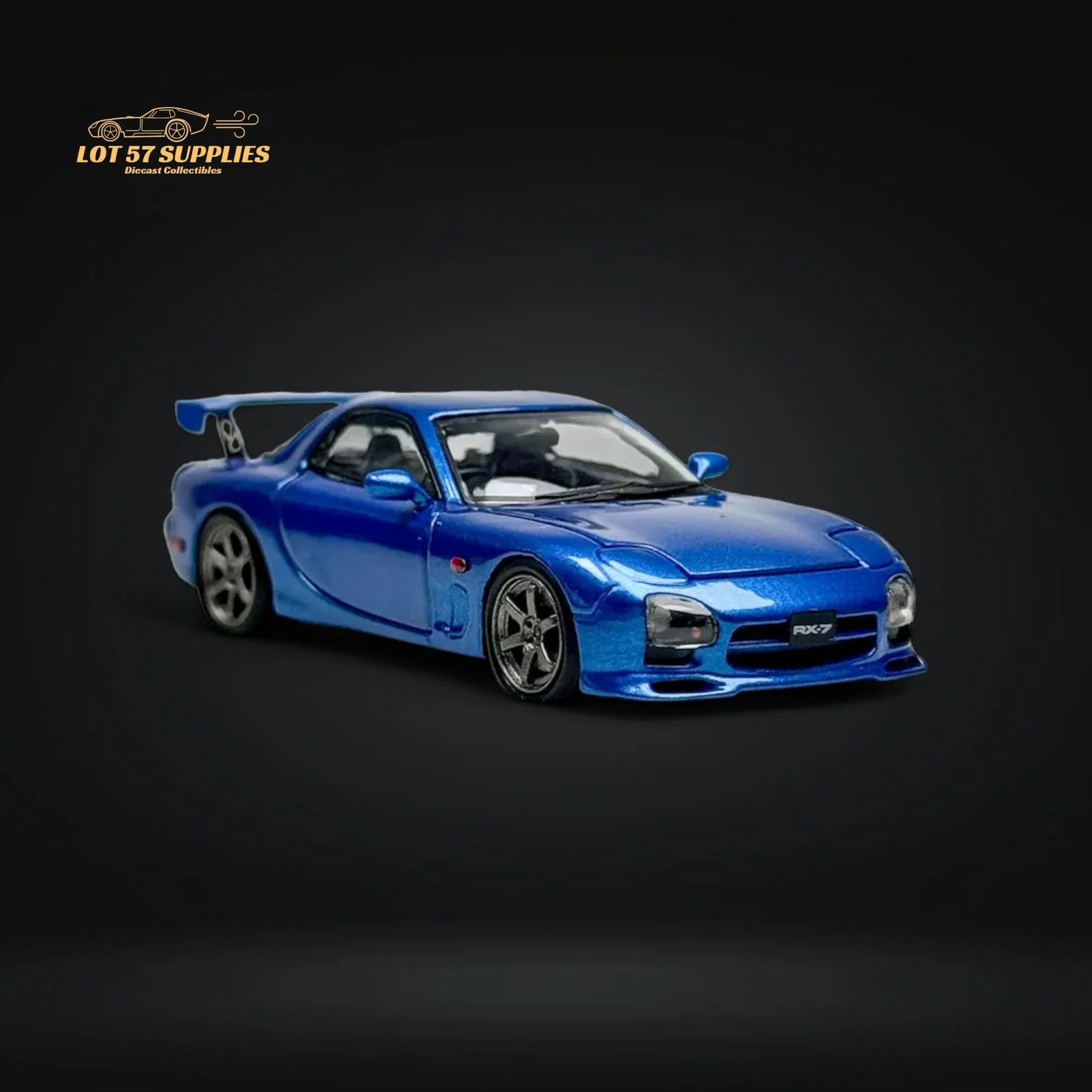 PGM Mazda RX-7 FD3S Metallic Blue 1:64 - Image 6
