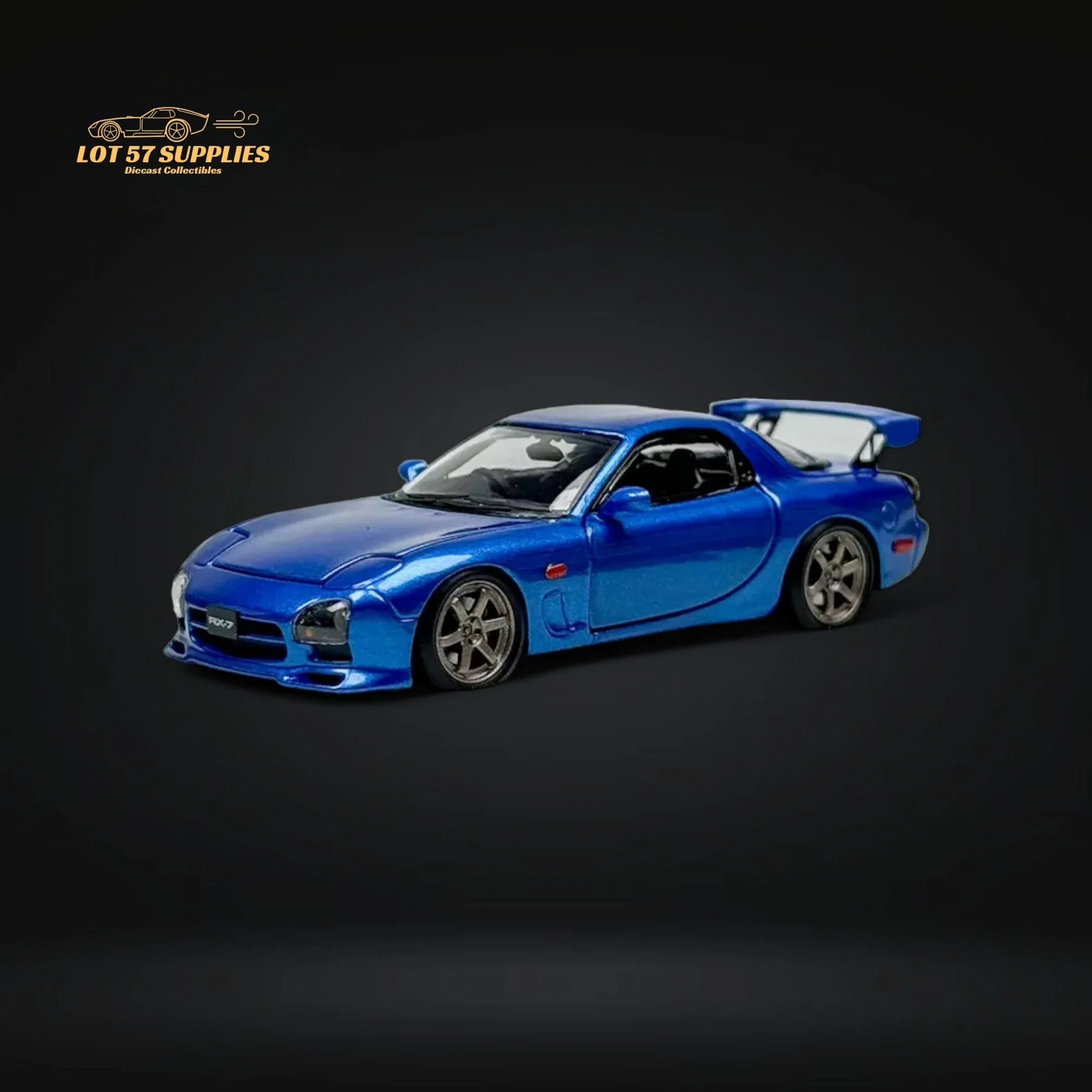 PGM Mazda RX-7 FD3S Metallic Blue 1:64 - Image 7