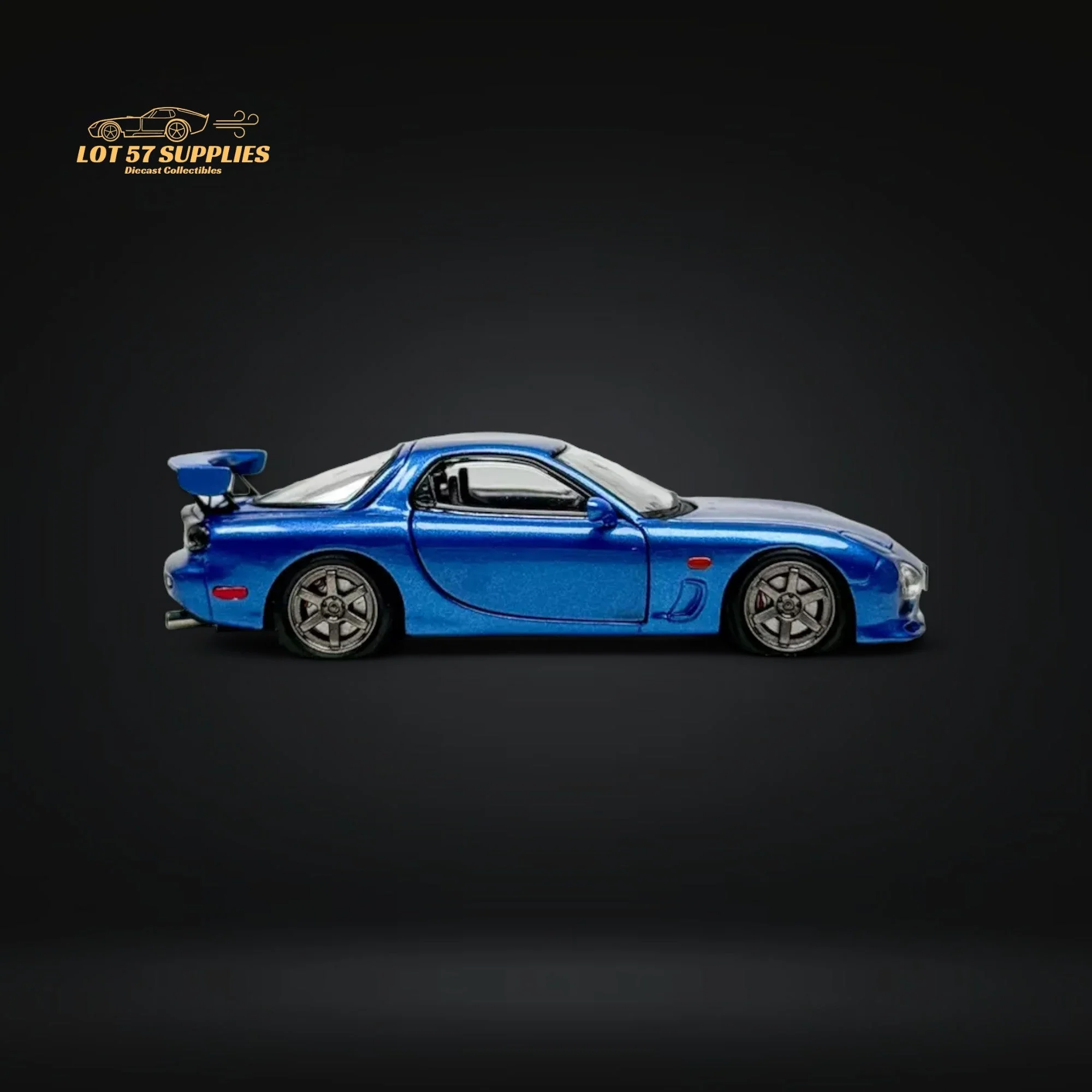 PGM Mazda RX-7 FD3S Metallic Blue 1:64 - Image 8