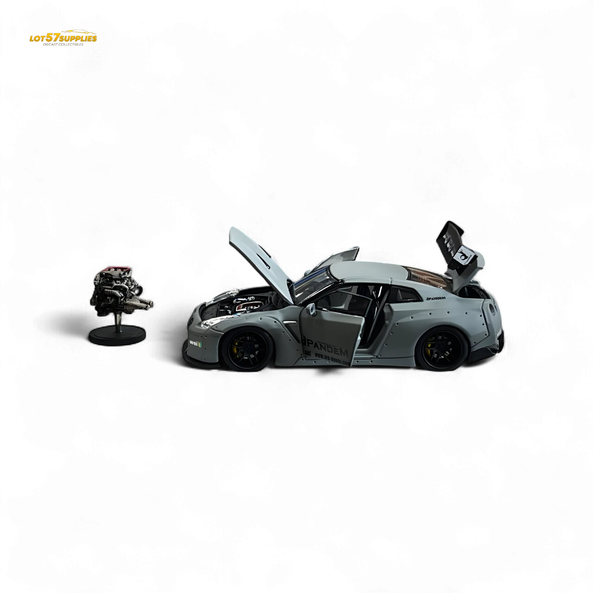 PGM Rocket Bunny R35 Combat Grey Luxury Version 1:64 - Image 10