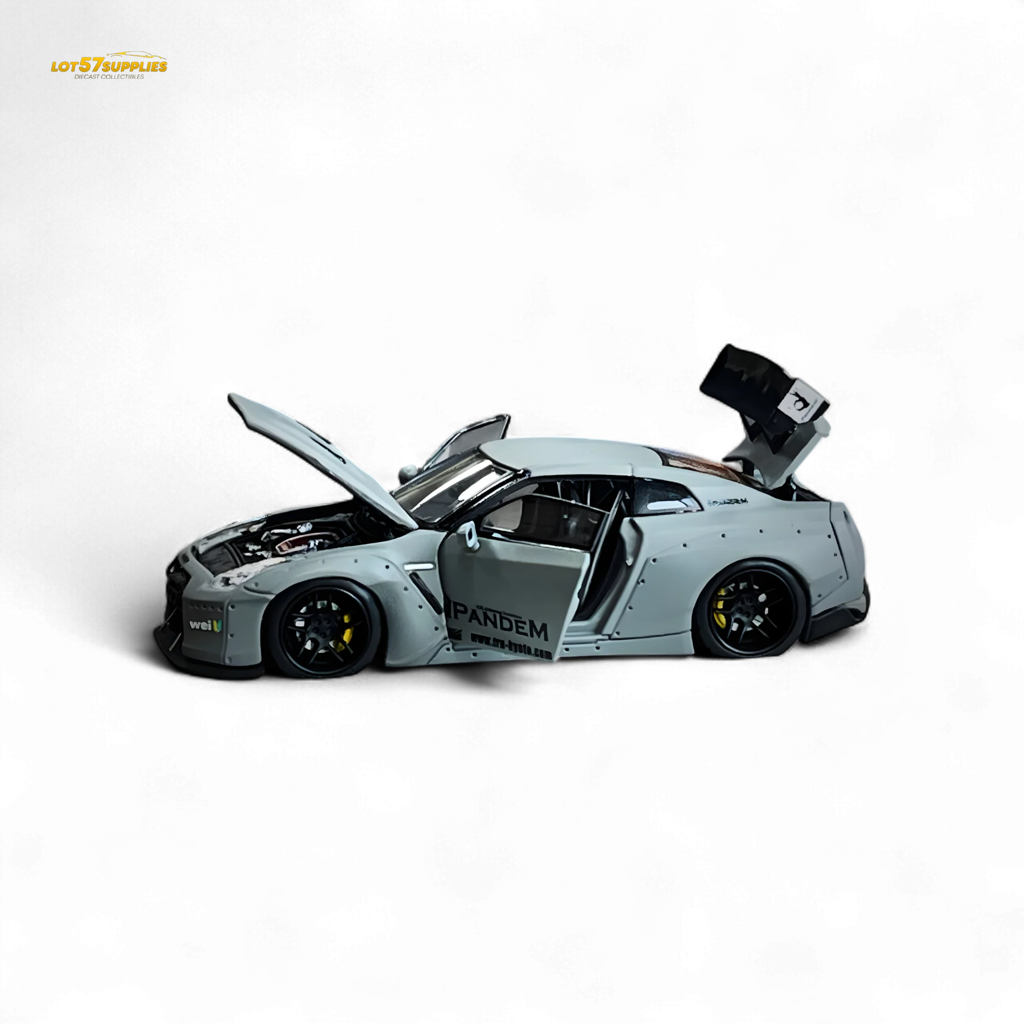 PGM Rocket Bunny R35 Combat Grey Luxury Version 1:64 - Image 17