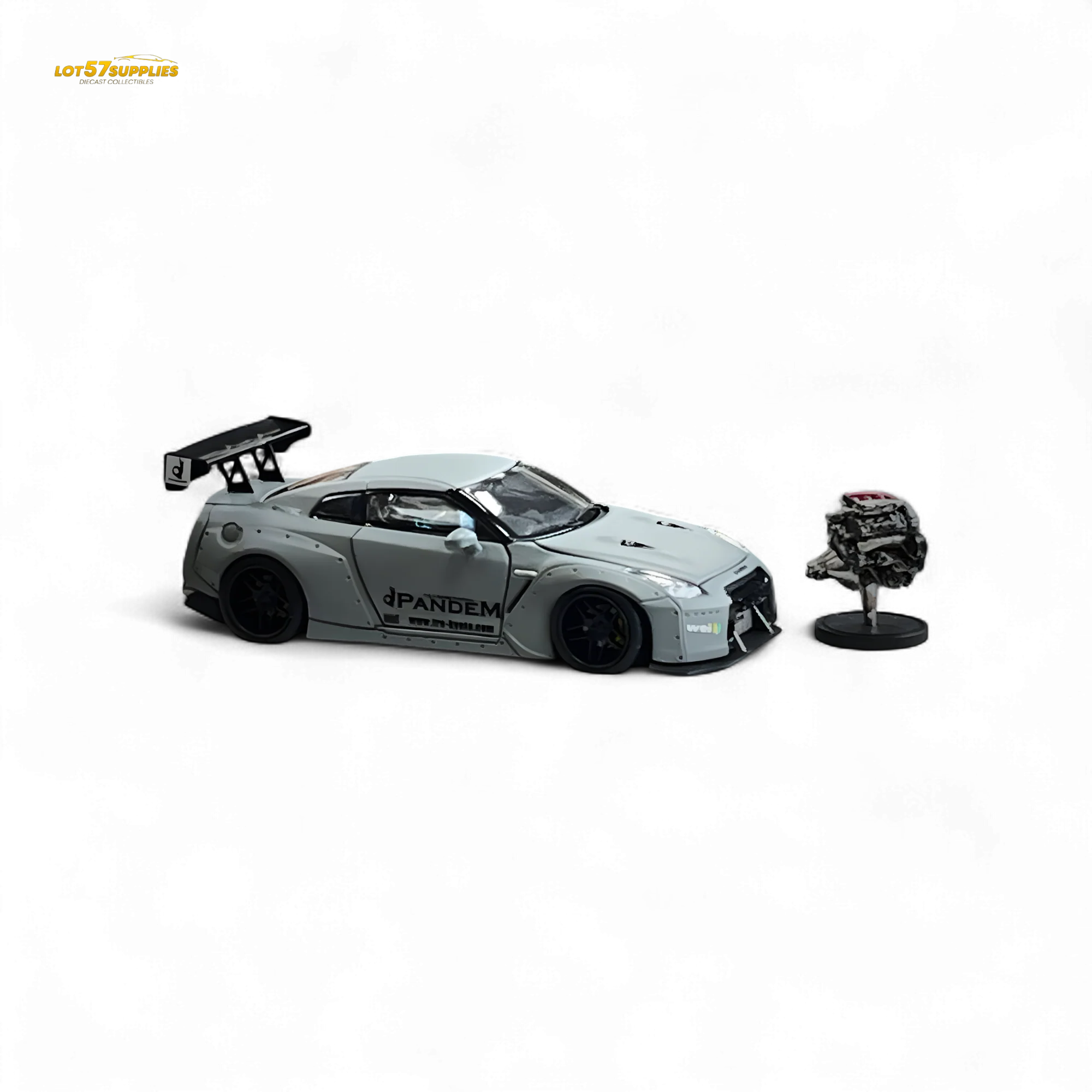 PGM Rocket Bunny R35 Combat Grey Luxury Version 1:64 - Image 2