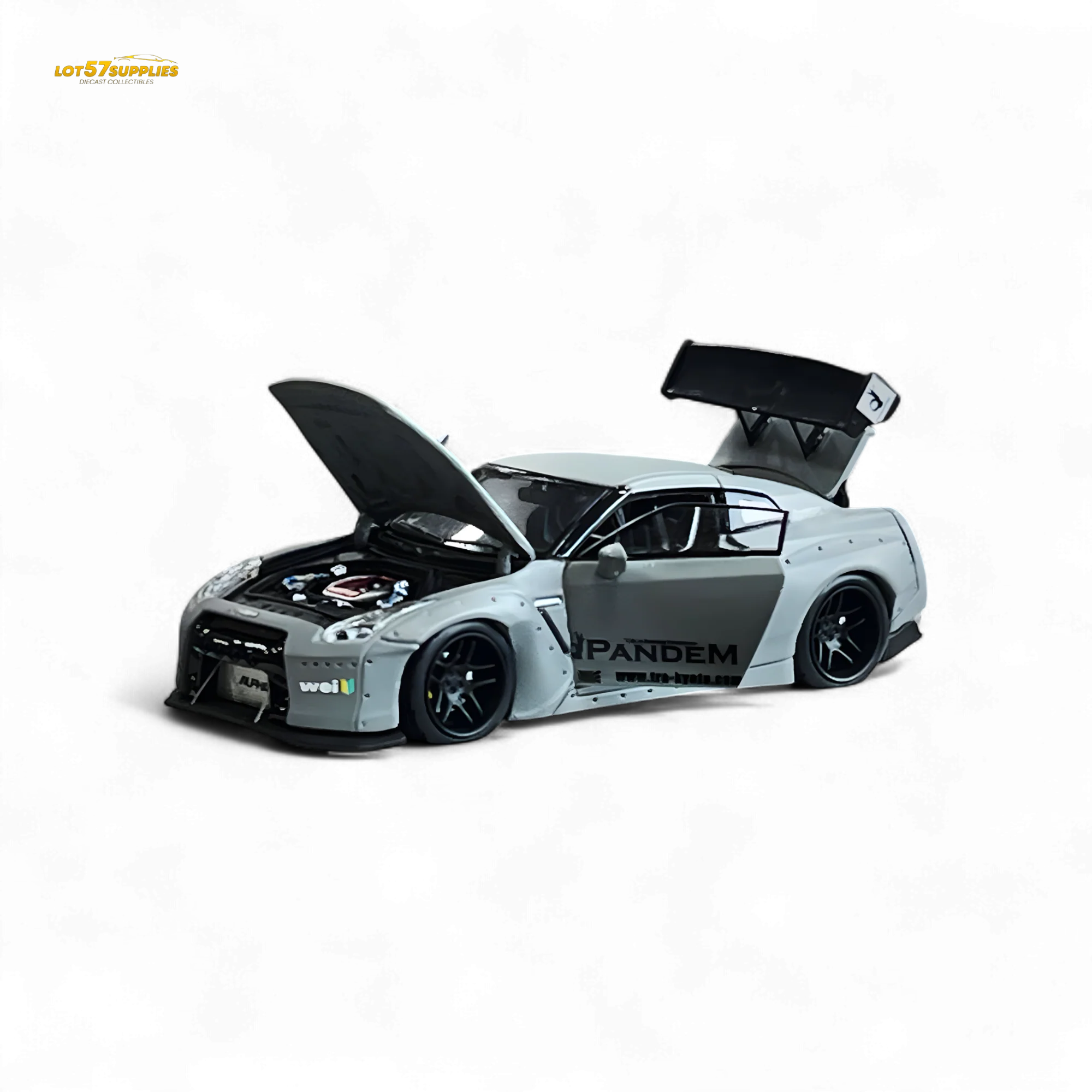 PGM Rocket Bunny R35 Combat Grey Luxury Version 1:64 - Image 3