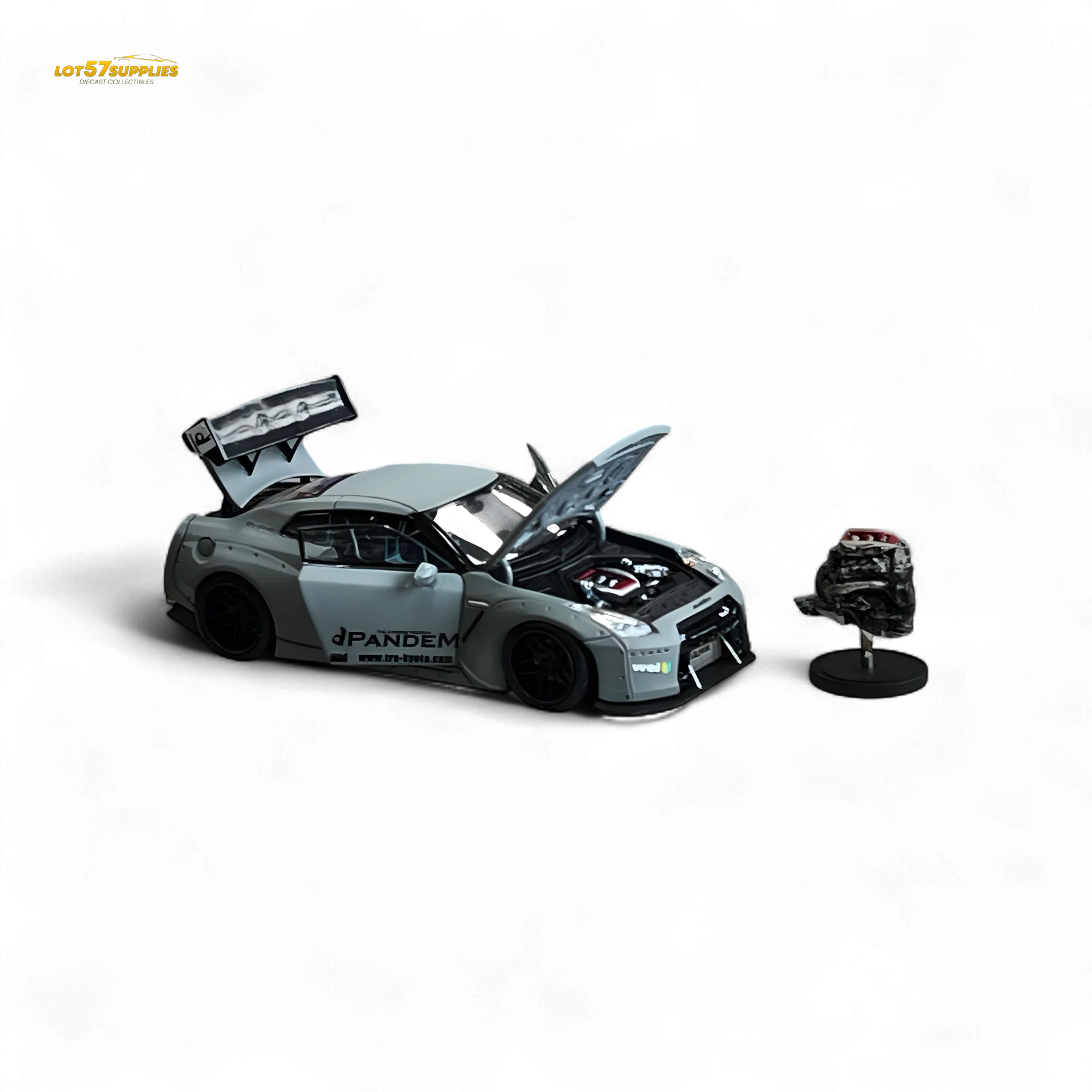 PGM Rocket Bunny R35 Combat Grey Luxury Version 1:64 - Image 4
