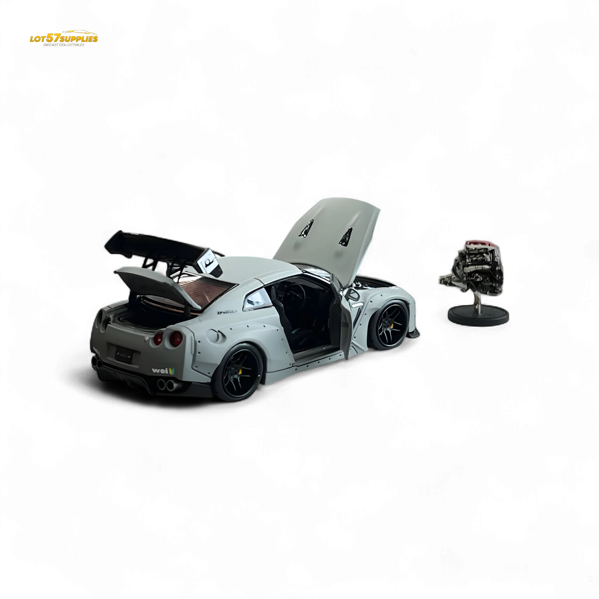 PGM Rocket Bunny R35 Combat Grey Luxury Version 1:64 - Image 5