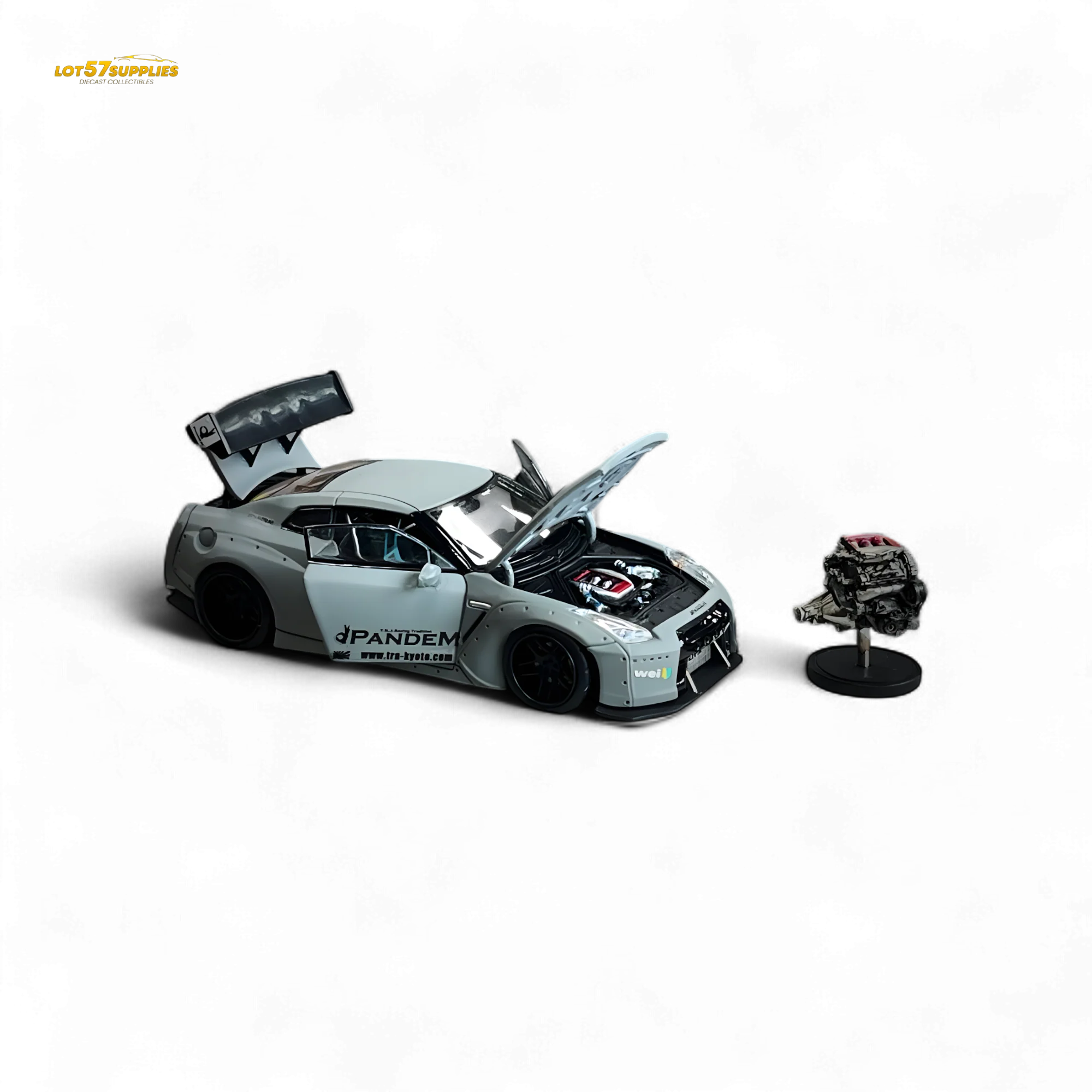 PGM Rocket Bunny R35 Combat Grey Luxury Version 1:64 - Image 7