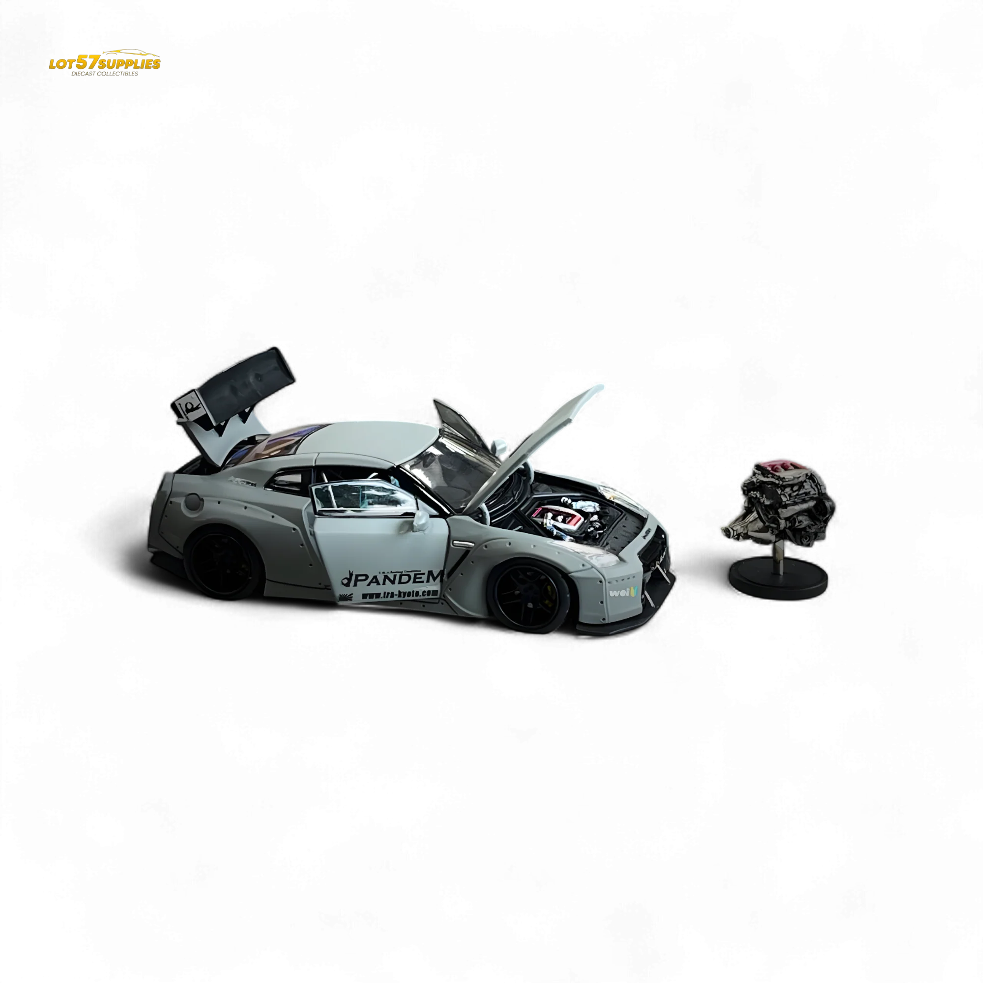 PGM Rocket Bunny R35 Combat Grey Luxury Version 1:64 - Image 8