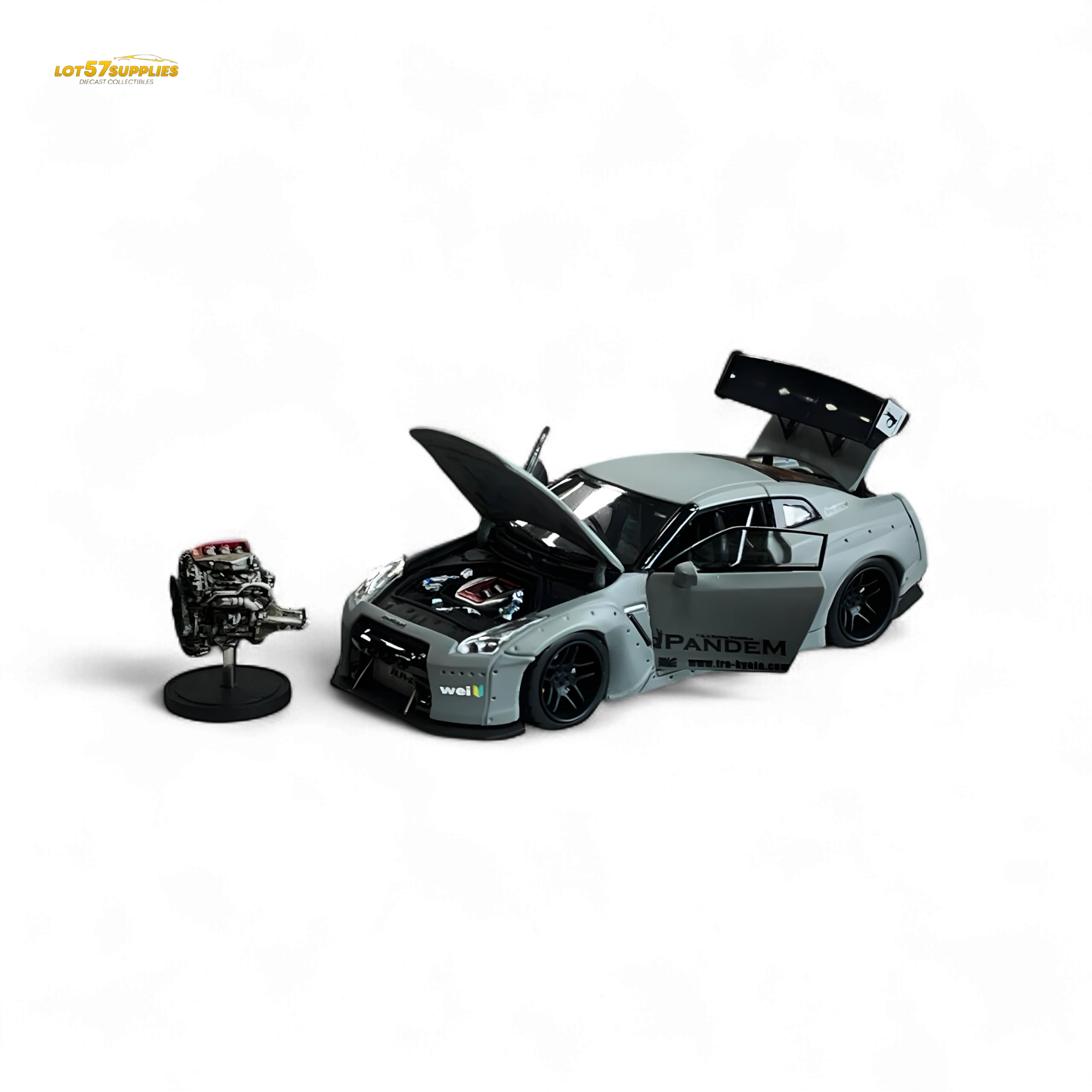PGM Rocket Bunny R35 Combat Grey Luxury Version 1:64 - Image 9