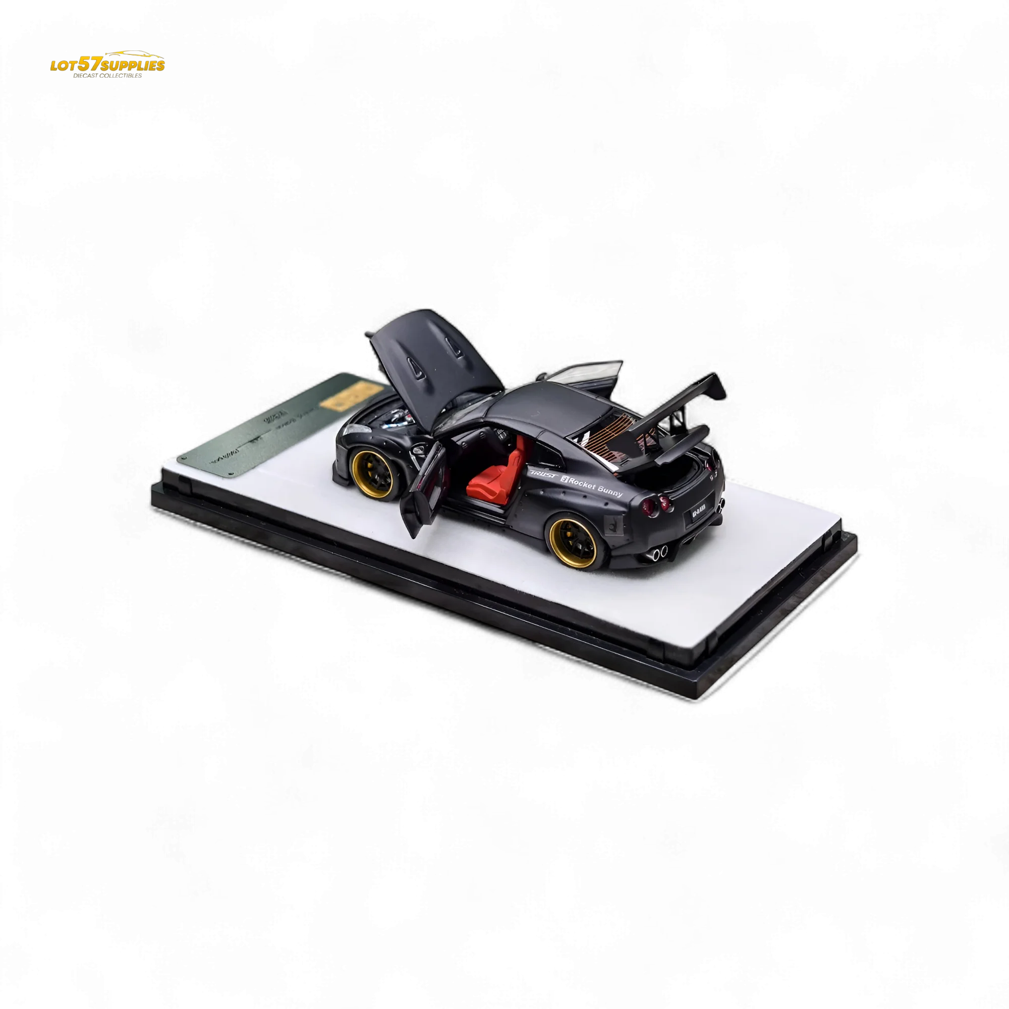 PGM Rocket Bunny R35 Matte Black 1:64 - Image 7