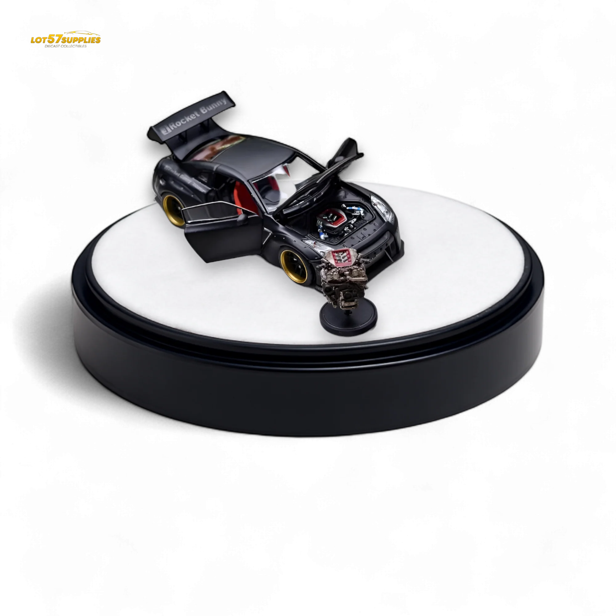PGM Rocket Bunny R35 - Matte Black Luxury version 1:64 - Image 2