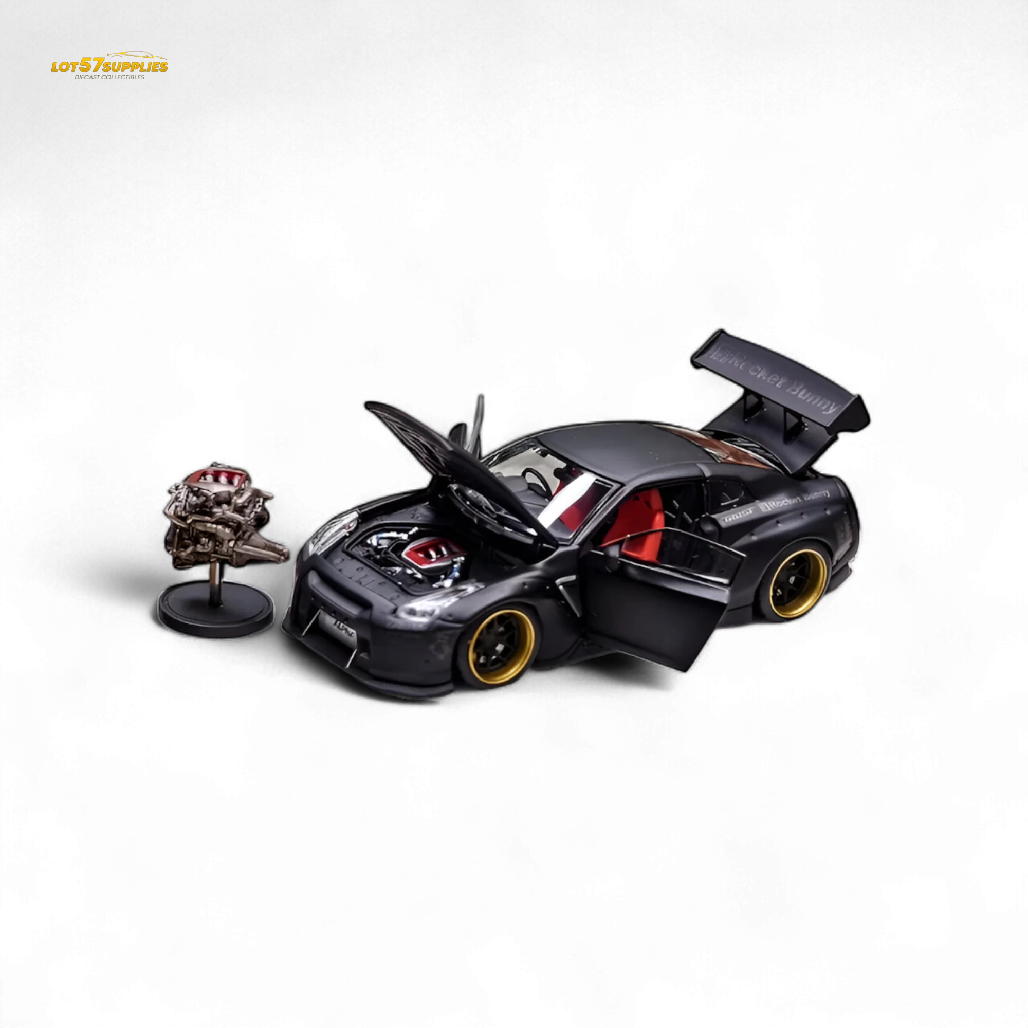 PGM Rocket Bunny R35 - Matte Black Luxury version 1:64 - Image 3