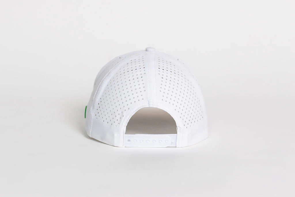 Philly Philly Dad Performance Hat - White w/ Kelly Green Letters - Image 5