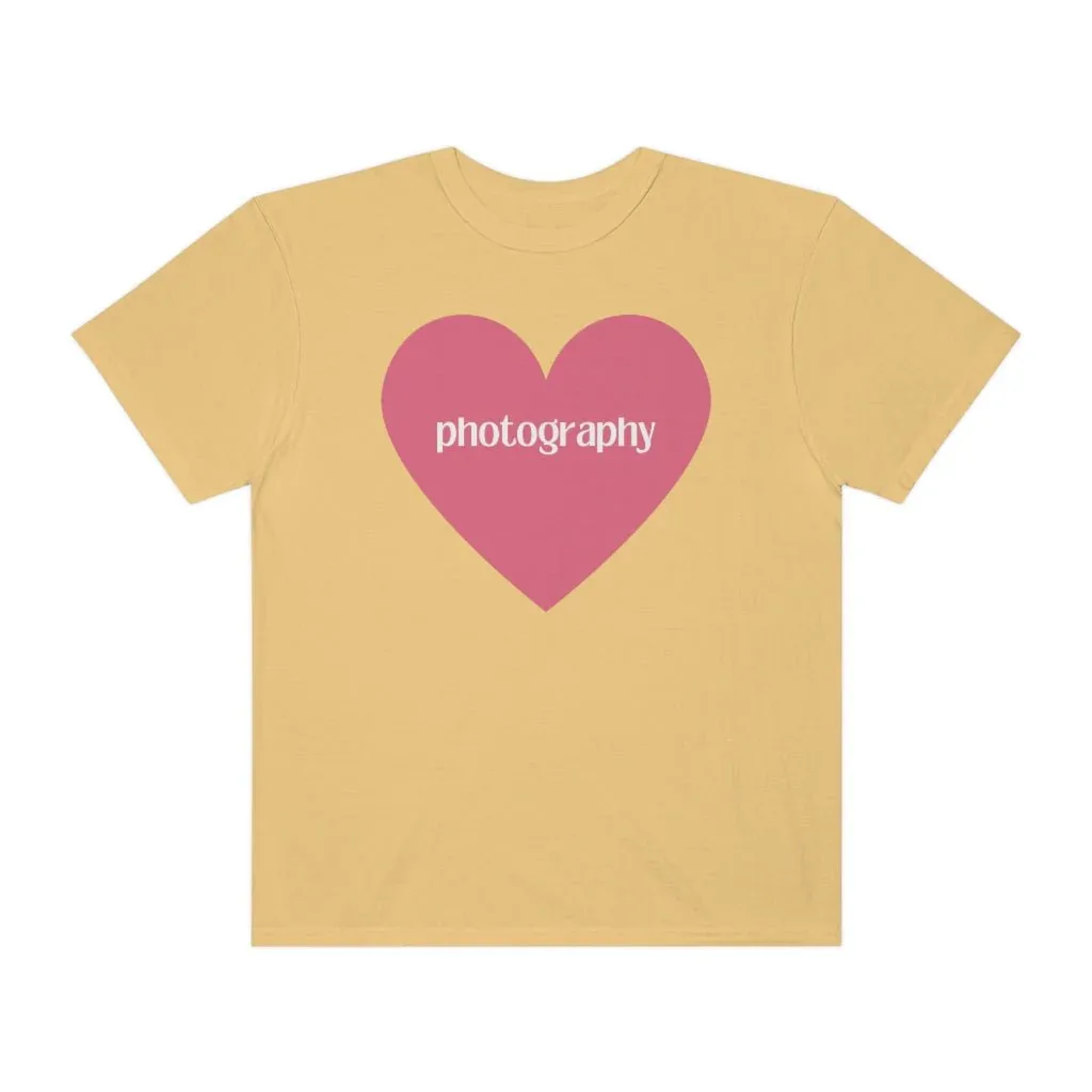 Photography Shirt with Cute Pink Heart - Image 2