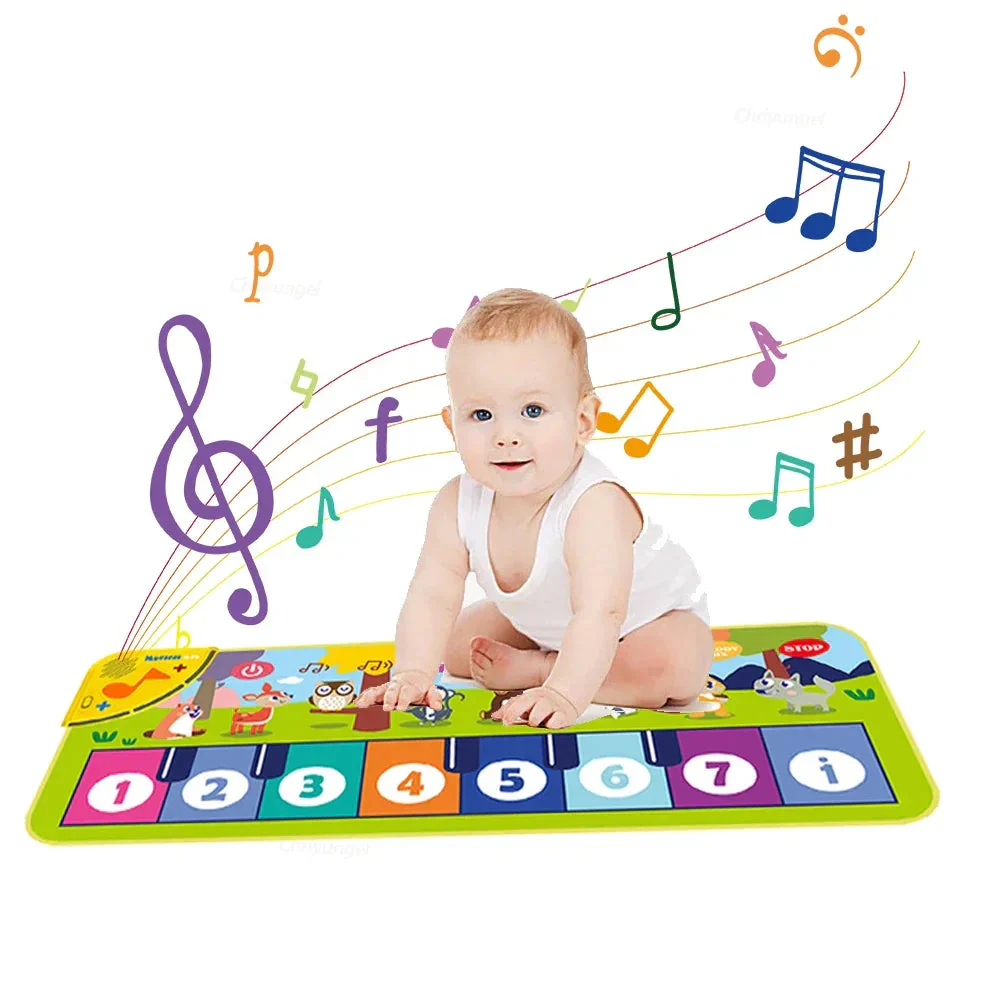 Piano Mat for Kids Kids Toddlers Floor Keyboard Dance Mat Baby Fitness Play Animal Music Blanket Instrument Toys Girl Boy Gift - Image 4