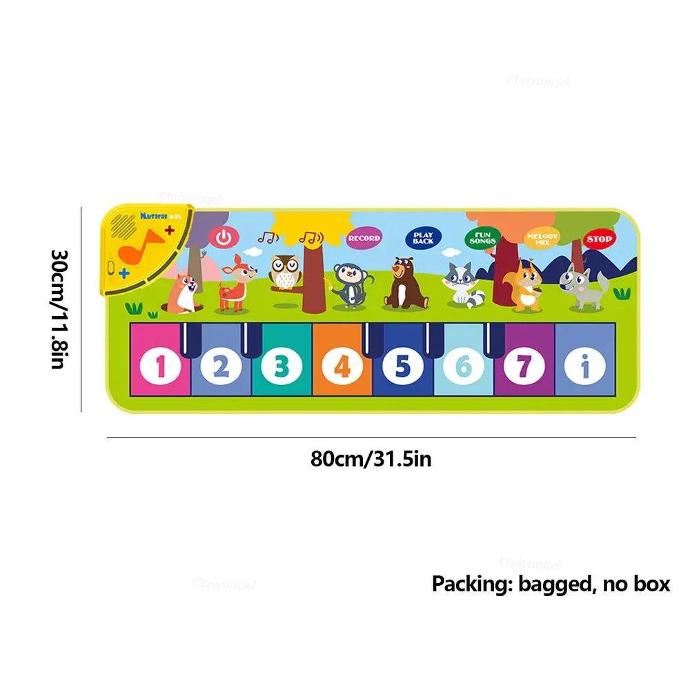 Piano Mat for Kids Kids Toddlers Floor Keyboard Dance Mat Baby Fitness Play Animal Music Blanket Instrument Toys Girl Boy Gift - Image 7