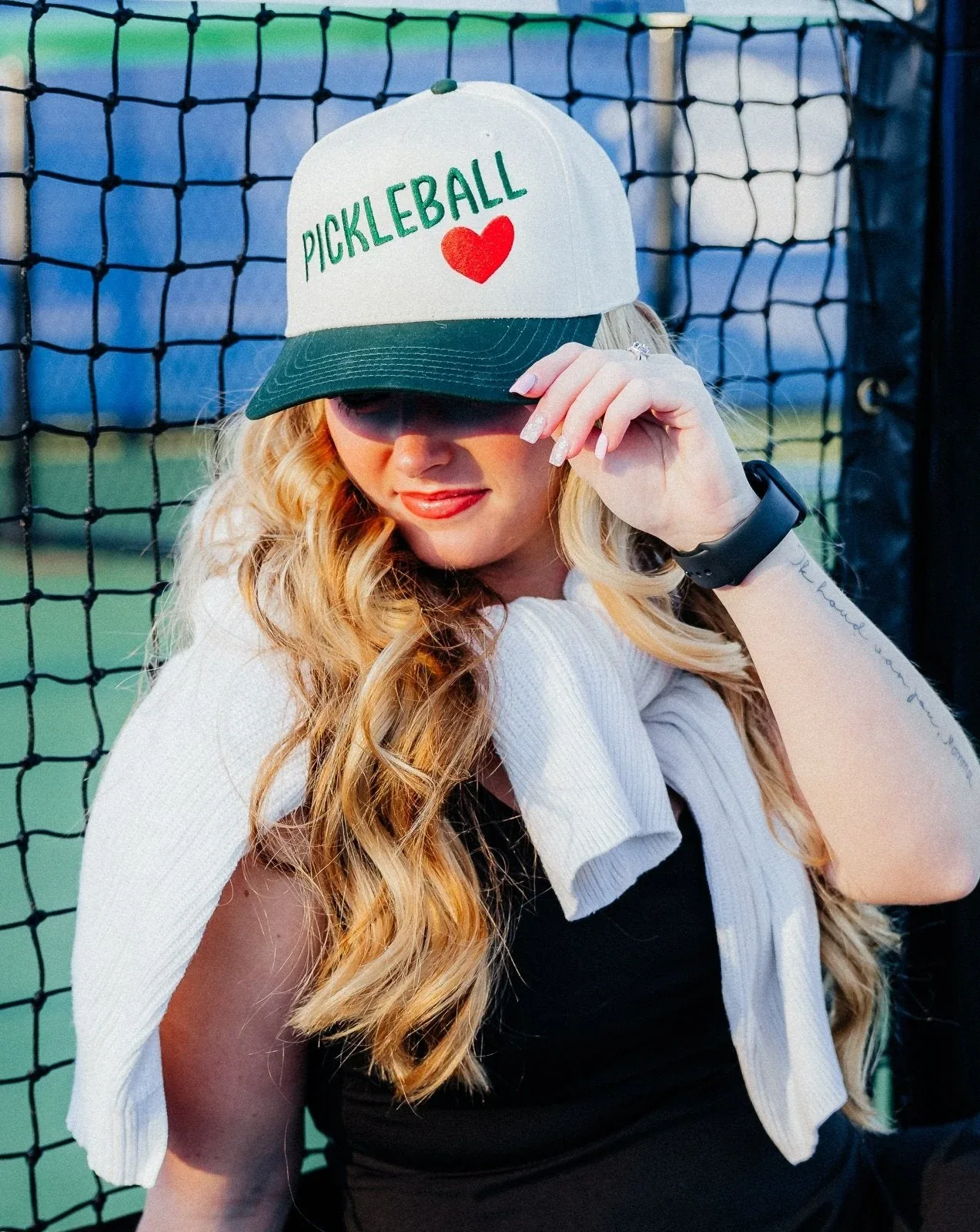 Pickleball - Trucker Hat cream/dark green - Image 2