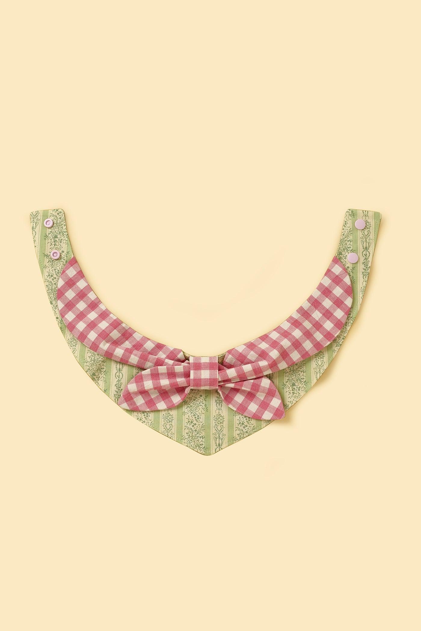 Picnic Bliss Floral Gingham Print Bandana - Image 3