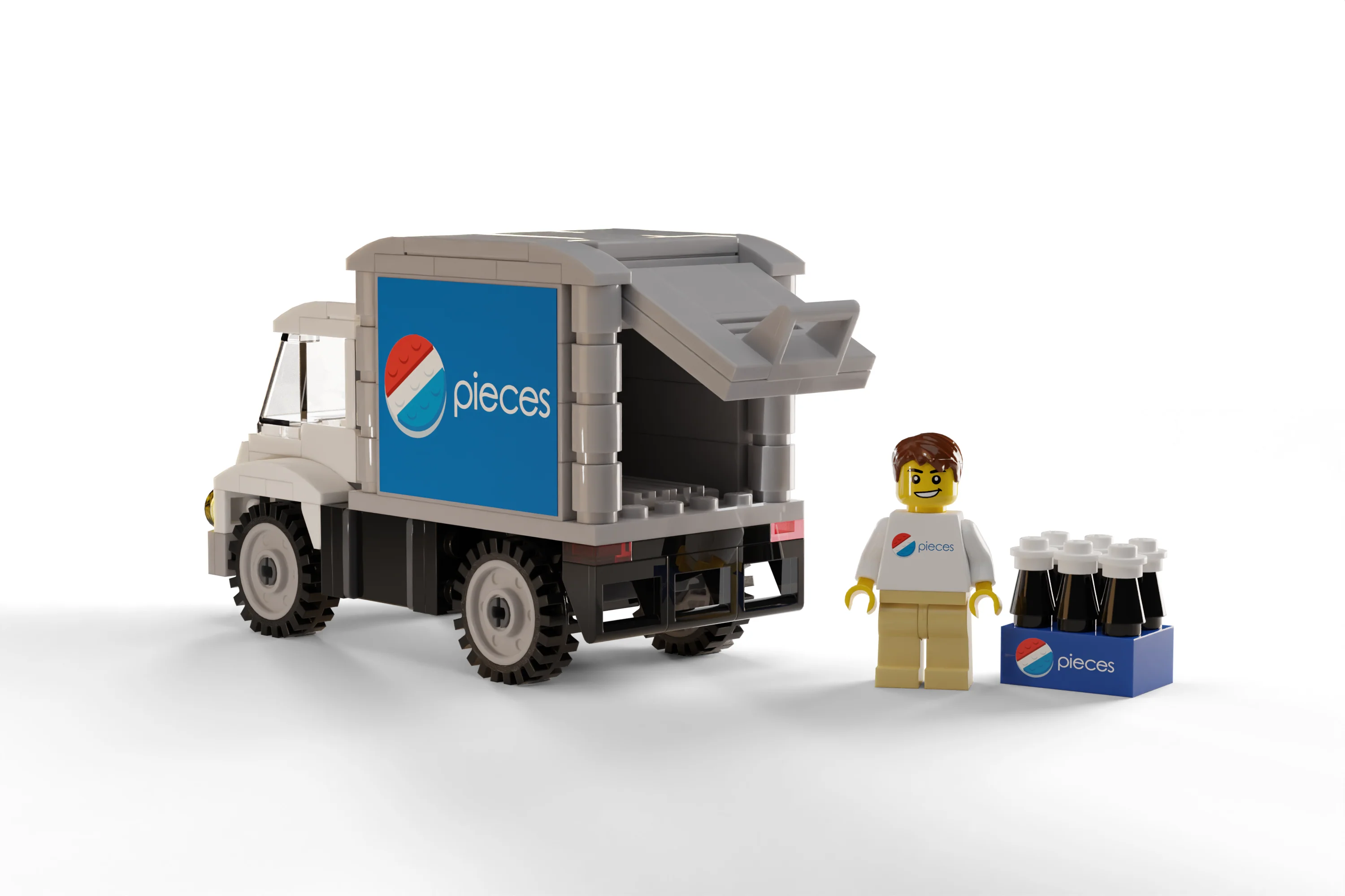 Pieces Soda Delivery Truck with Minifig - Image 2