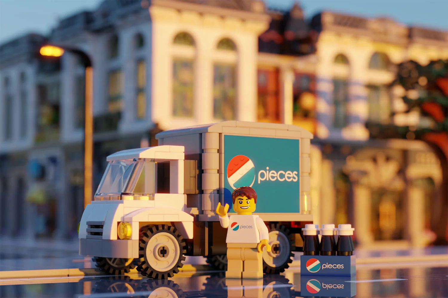Pieces Soda Delivery Truck with Minifig - Image 3