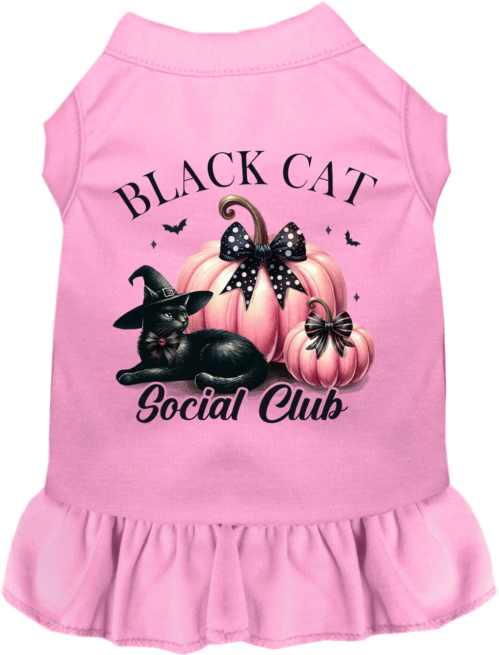 Pink and Black Cat Social Club Pet Dress - Image 3