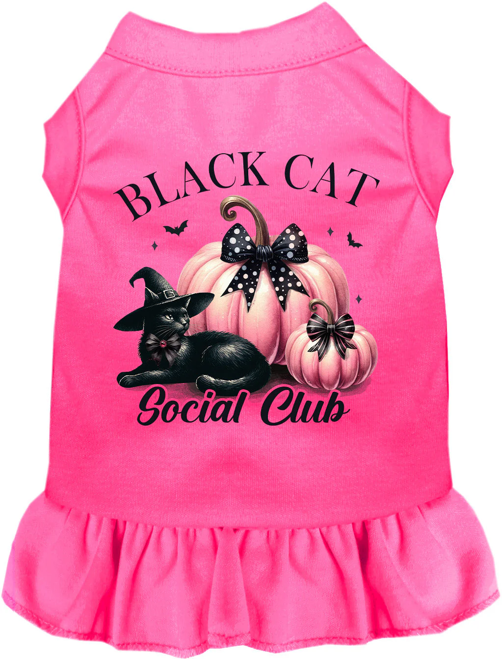 Pink and Black Cat Social Club Pet Dress - Image 5