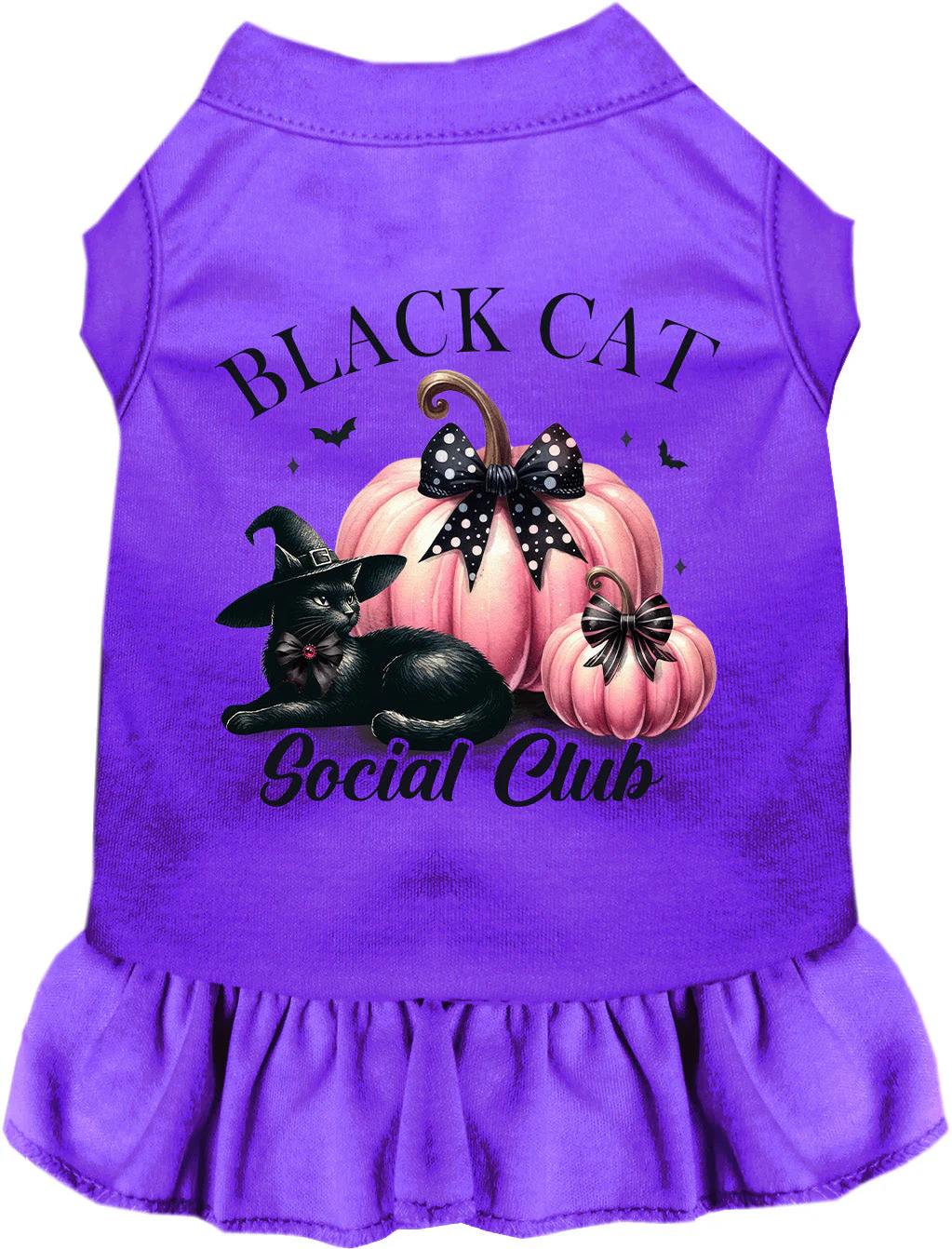 Pink and Black Cat Social Club Pet Dress - Image 6