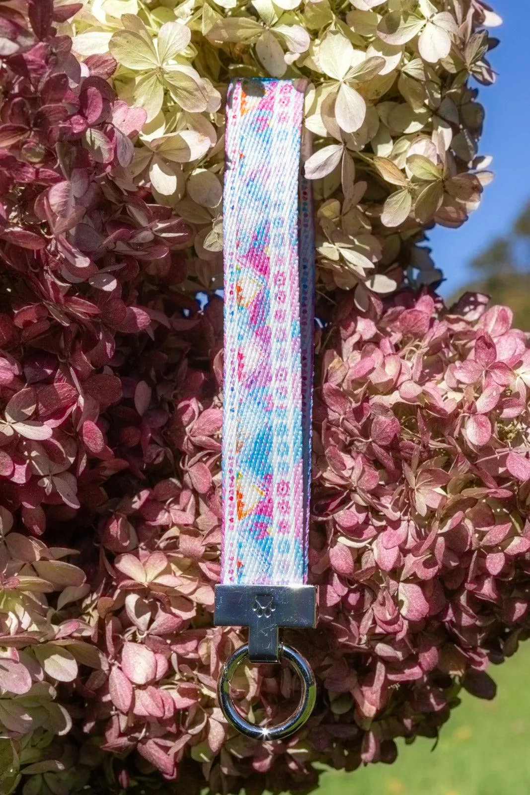 Pink and Blue Wristlet Keychain - Image 2