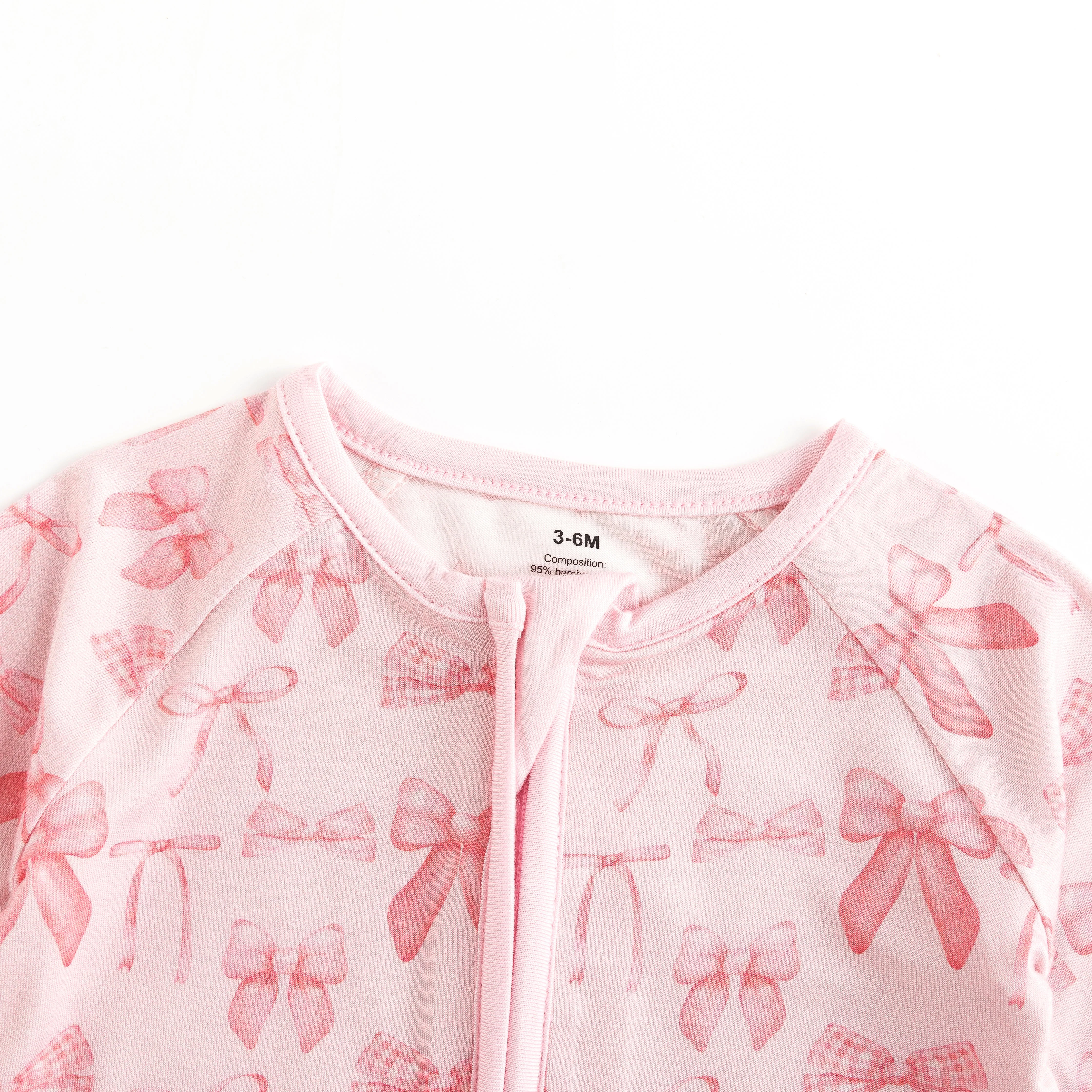 Pink Bows (Convertible Zip Footies) - Image 3