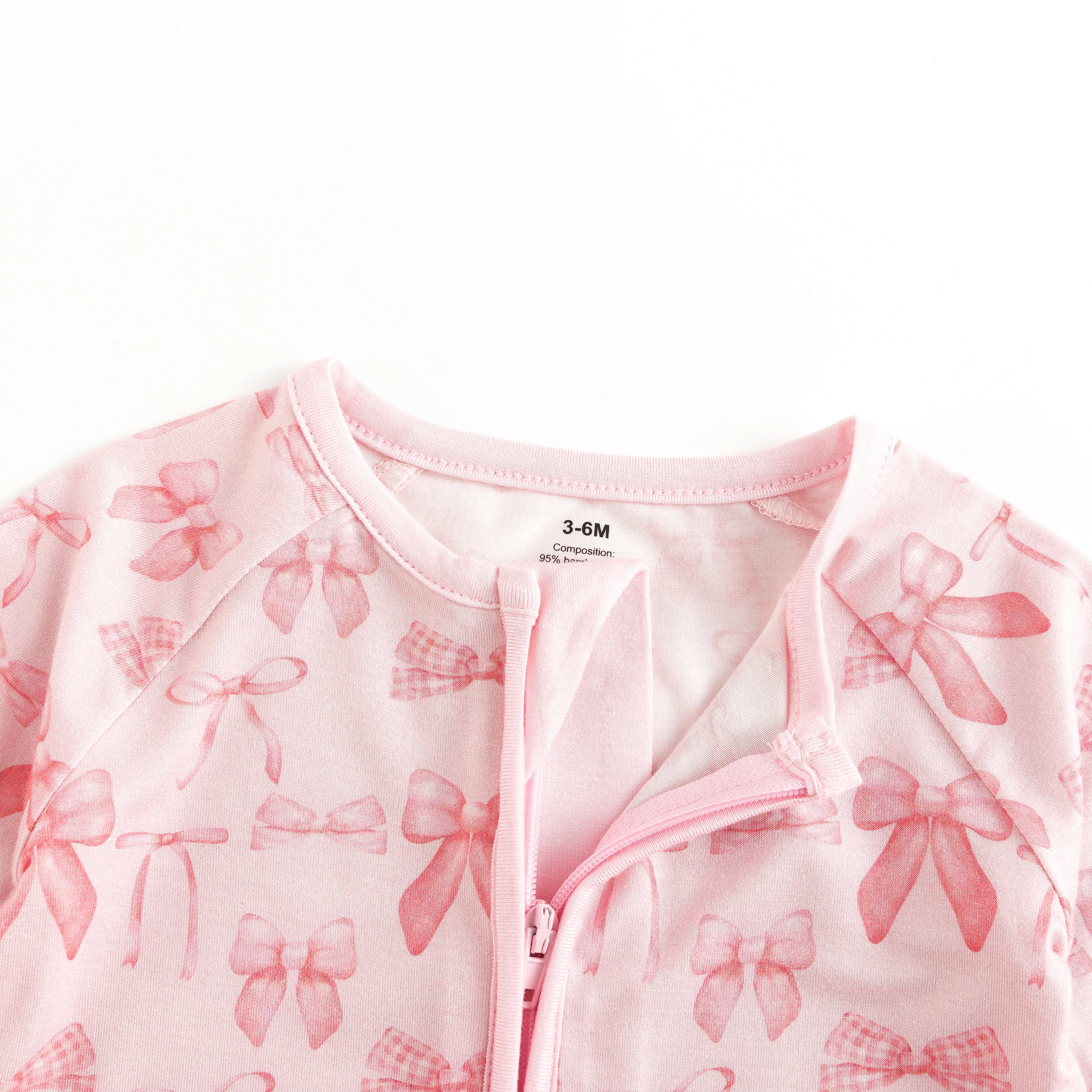 Pink Bows (Convertible Zip Footies) - Image 4