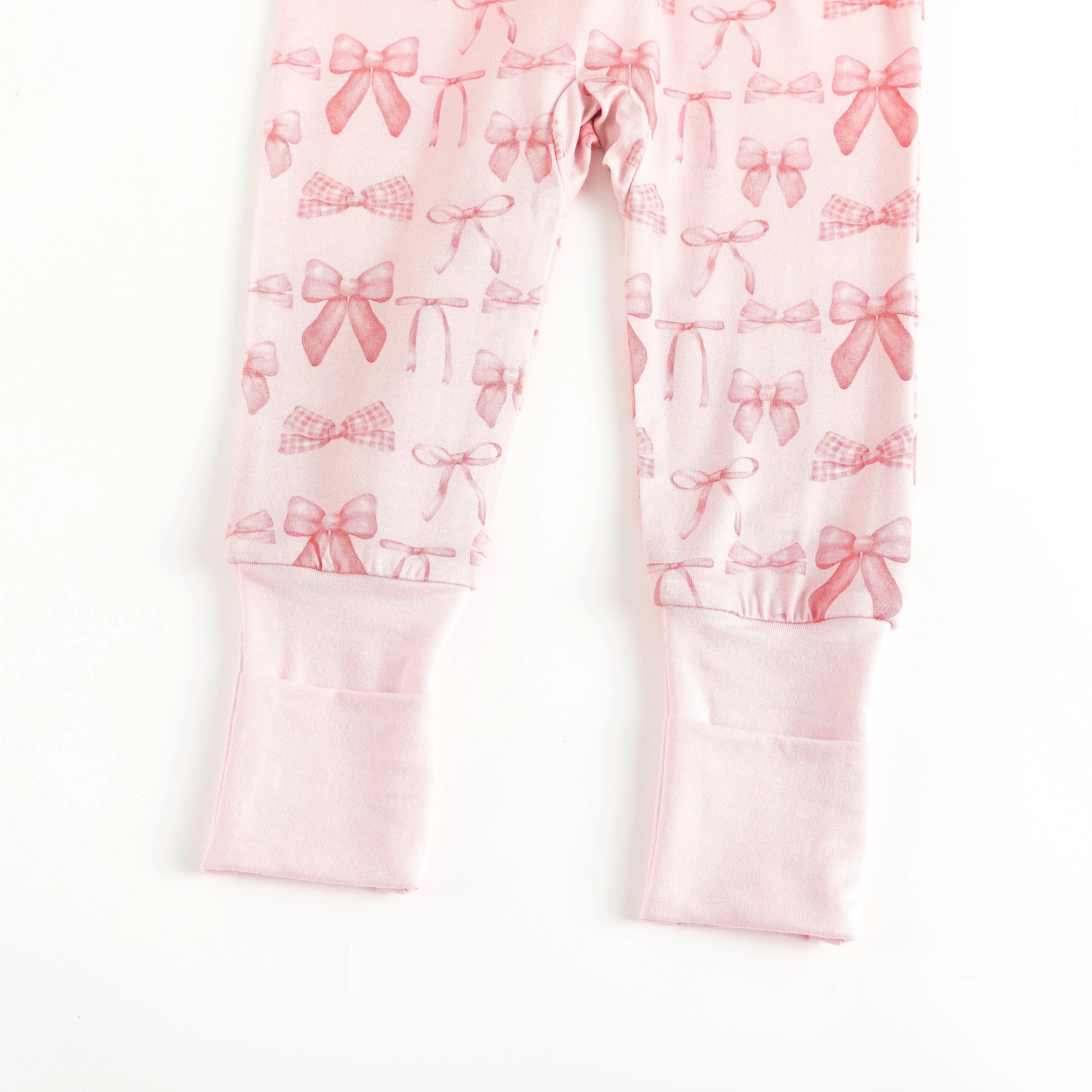 Pink Bows (Convertible Zip Footies) - Image 5